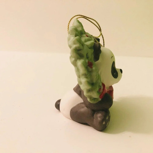 2014 Precious Moments Happy Holly  Days Panda Christmas Ornament - Picture 5 of 16